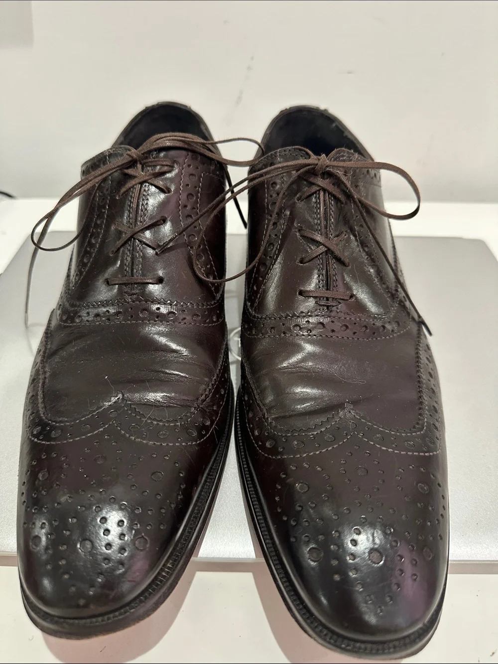 To Boot New York Men’s  Brown Wingtip Leather Dress Shoes